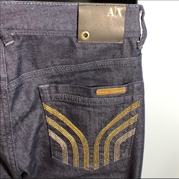 Denim Blue Jeans ARMANI EXCHANGE J11 Skinny Jeans Women Jeans Gold Element Jeans - Picture 6 of 7